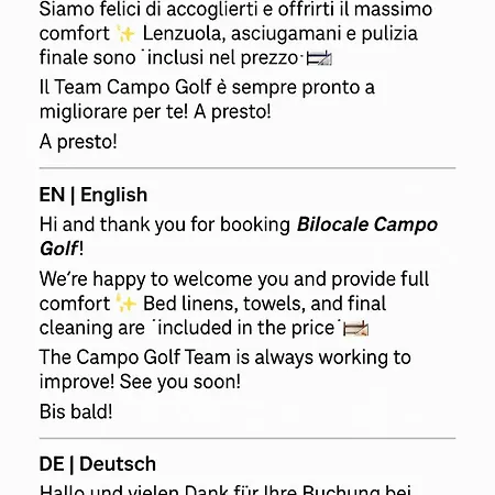 Bilocale Golf One Bedroom & Living With Sofa Bed Appartement